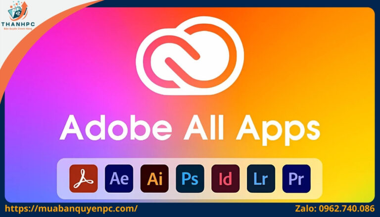 Mua Tài Khoản Adobe Full Apps 6, 12 Tháng Giá Rẻ | ThanhPC