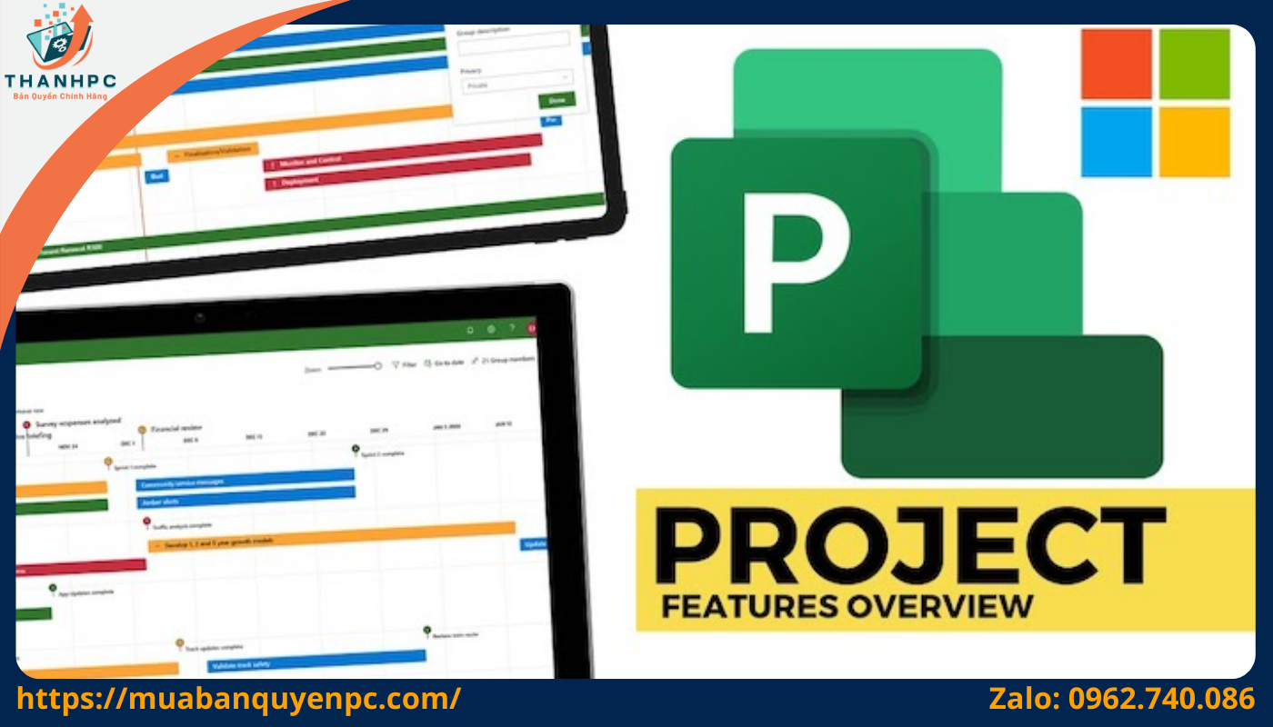 Tổng quan chức năng của Project Pro