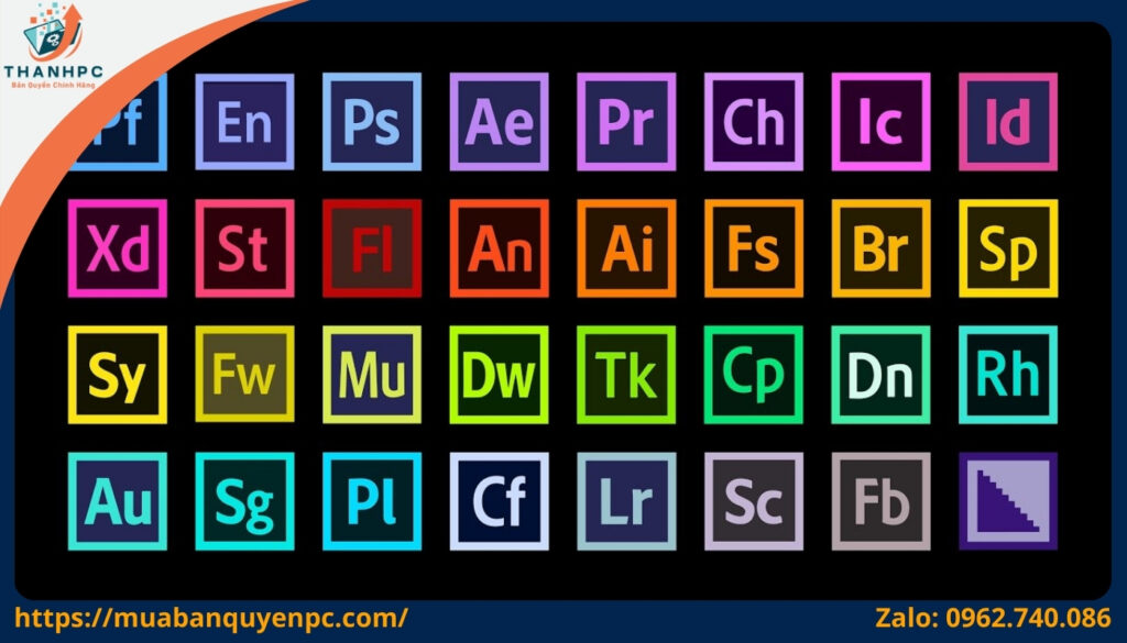 Mua Tài Khoản Adobe Full Apps 6, 12 Tháng Giá Rẻ | ThanhPC