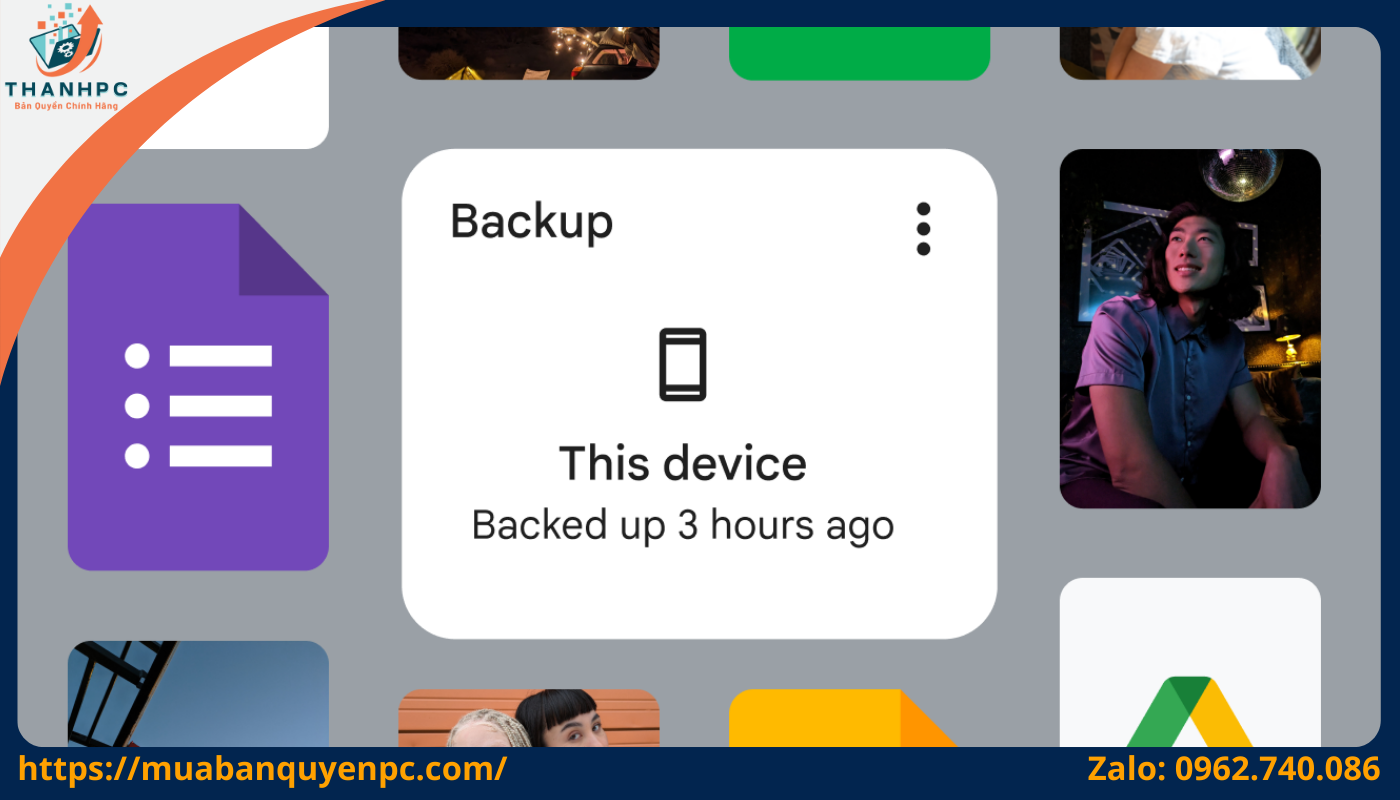 Tính năng Backup dữ liệu của Google One