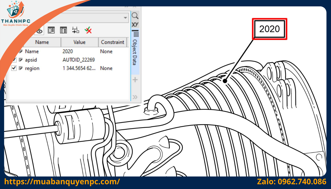 Phần mềm Corel Draw thể hiện chi tiết từng bộ phận