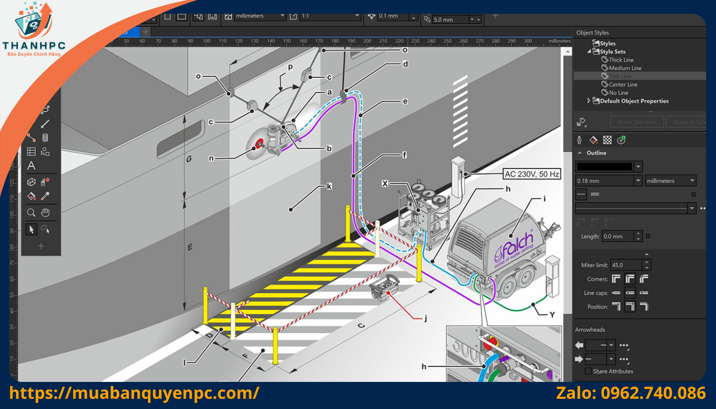 Tính năng thiết kế vector của phần mềm Corel Draw chính hãng
